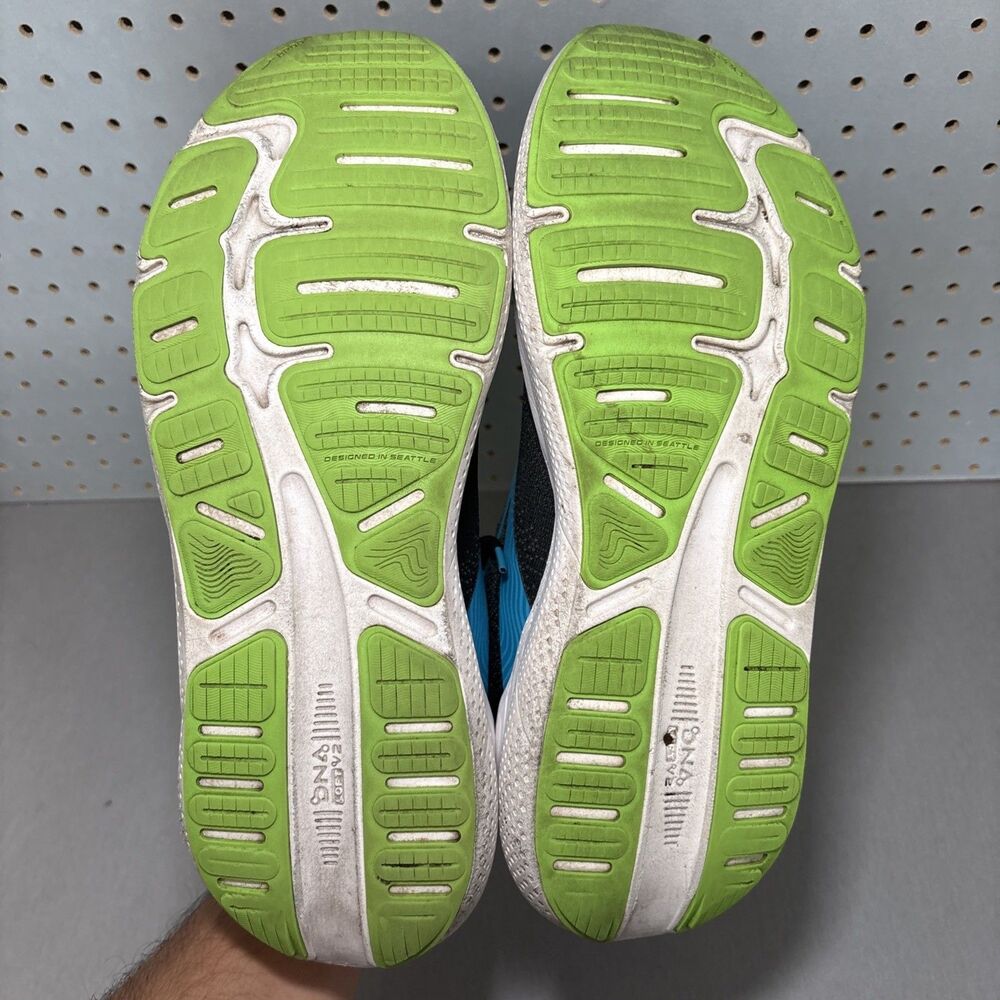 Brooks Ghost Max Running Shoes Mens Size 14 D Black Blue Green Sneakers - Picture 7 of 14